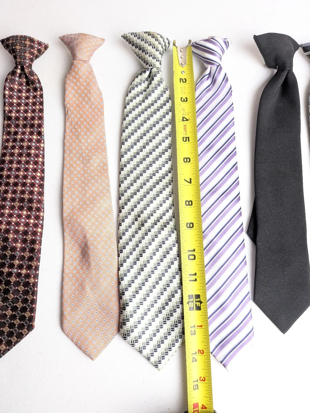 Boys Variety Clip On Ties 10 Pack Bergamo New York/George  11-15 Length Formal